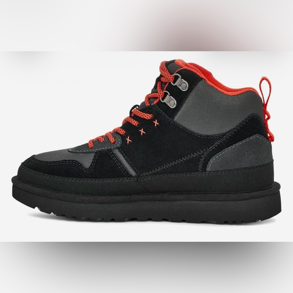 UGG Highland Hi Heritage Black and Red Hiking Shoes